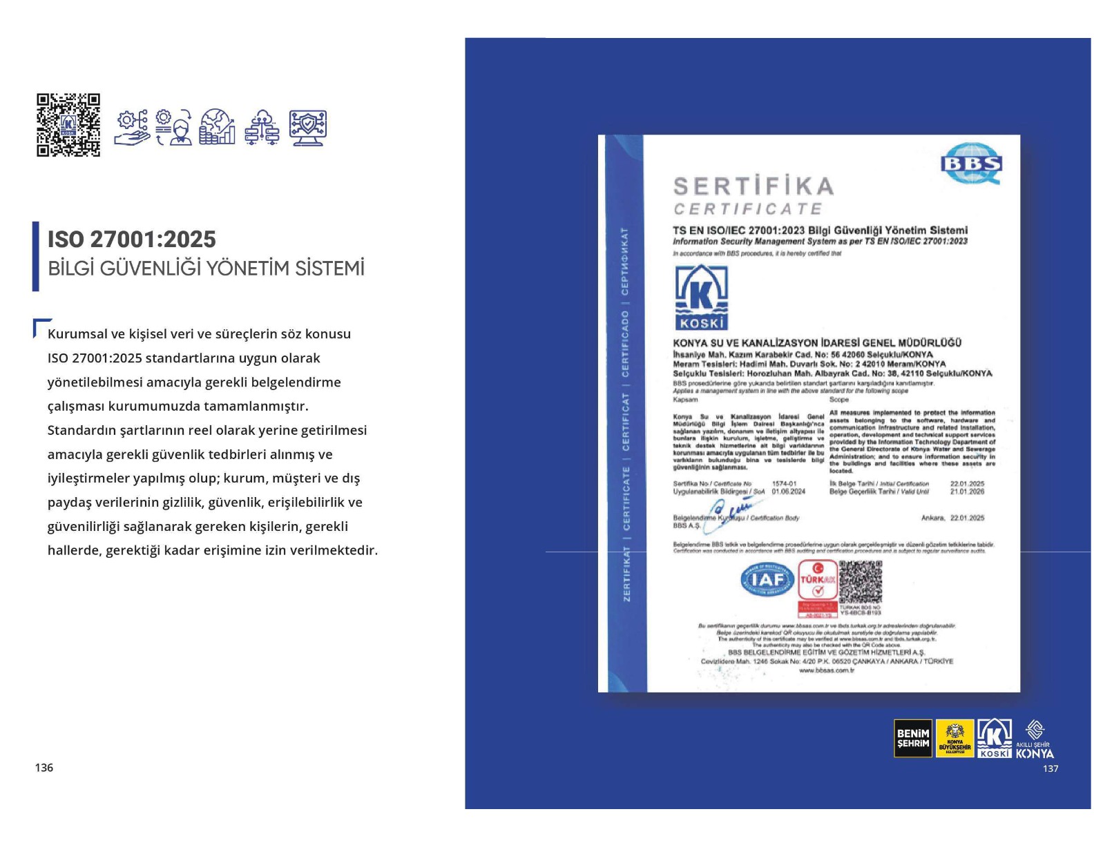 ISO 27001:2025 Bilgi Güvenliği Yönetim Sistemi Sertifikasyonu