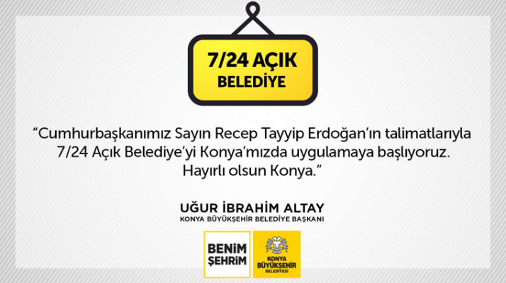 BÜYÜKŞEHİR BELEDİYESİ 7/24 HİZMETİNİZDE