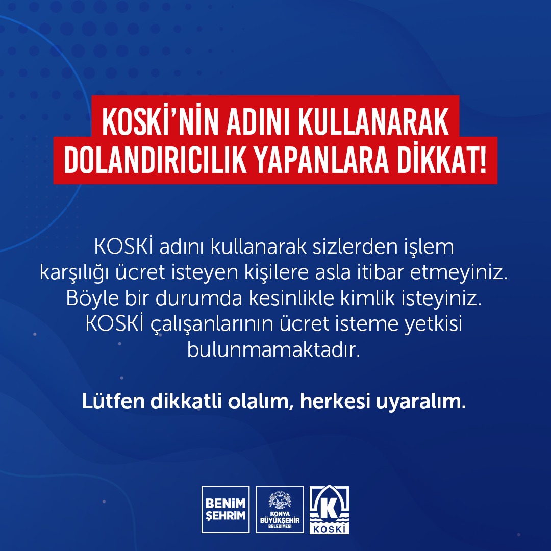 dolandırıcılara karşı dikkat