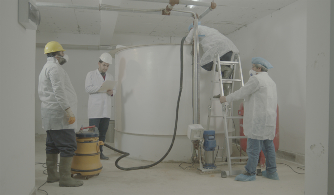 KOSKİ İÇME SUYU DEPOLARINI HİJYENE KAVUŞTURUYOR