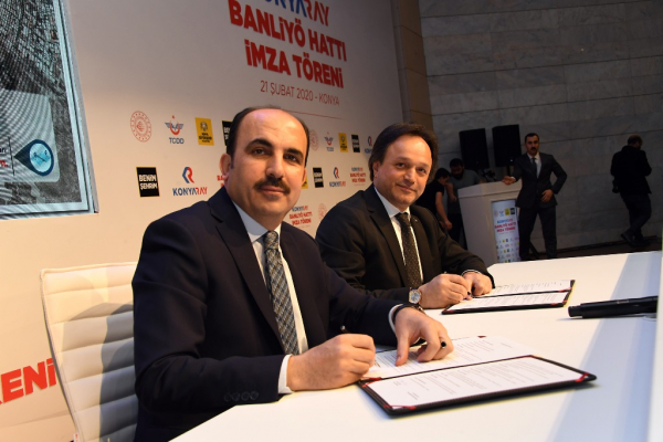 KONYARAY BANLİYÖ HATTINDA İMZALAR ATILDI