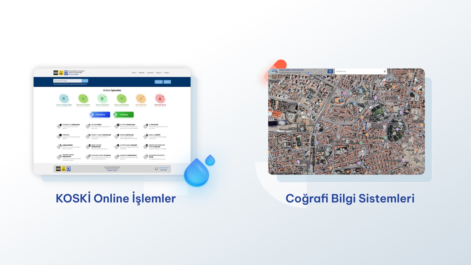 online işlemler ve cbs