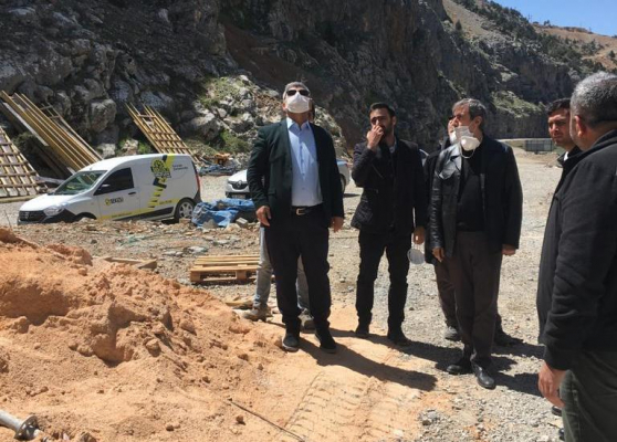 AHMET DEMİR HES ÇALIŞMALARINI İNCELEDİ