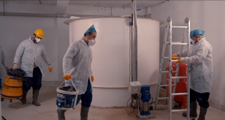 KOSKİ SU DEPOLARINI HİJYENE KAVUŞTURUYOR